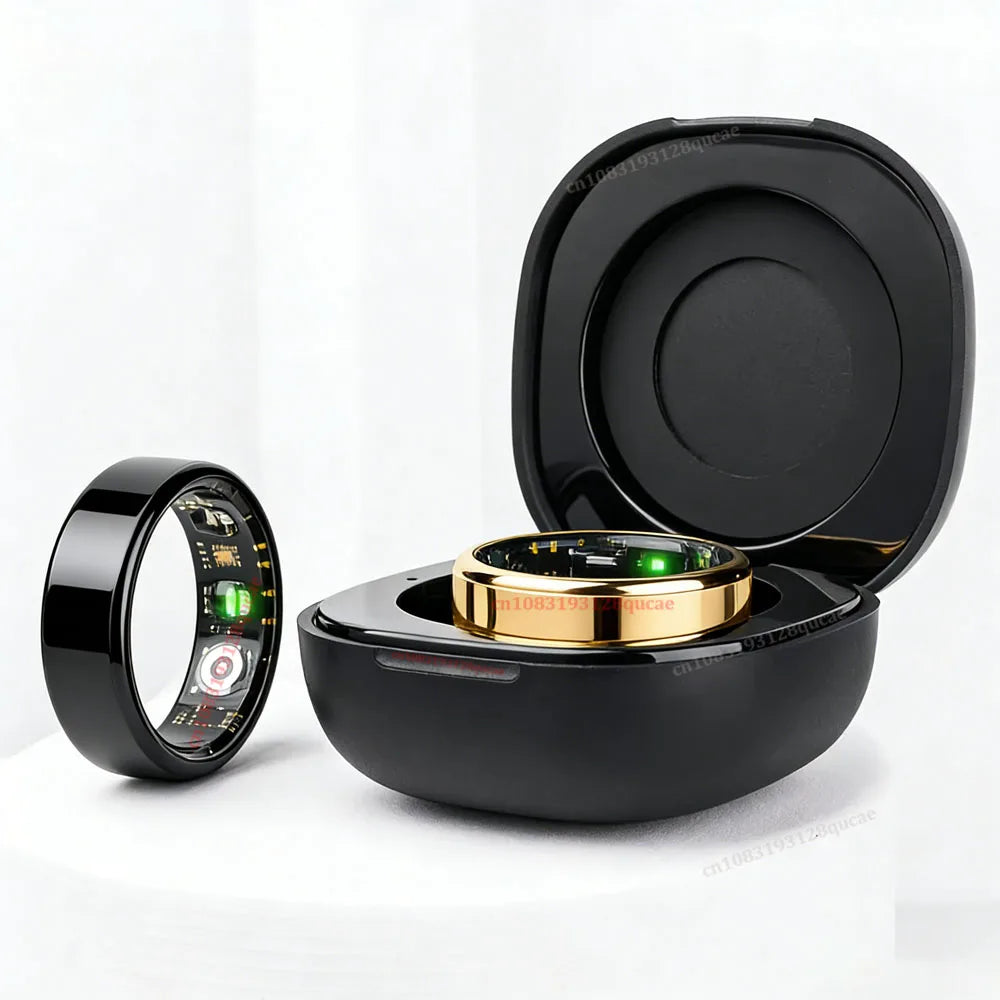 2026 Smart Ring Bluetooth Heart Rate Blood Oxygen Sleep Monitor 5ATM Waterproof Health Ring Fitness Tracker Ring Men Women For Android IOS Gift
