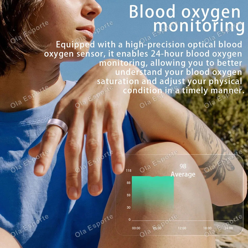 2026 Upgraded Smart Ring - Real-Time Health Tracker Ring, Heart Rate, Blood Pressure, Blood Oxygen, Steps, Exercise and Fitness, Sleep, Multiple Scenarios, Activity Tracker Rings, Ideal Thanksgiving/Valentine'S Day/Christmas