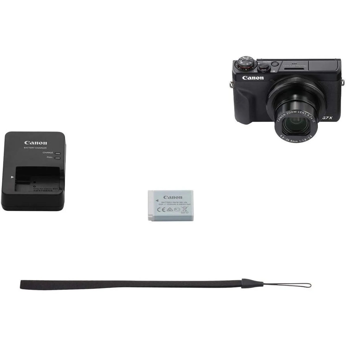 Canon PowerShot G7 X Mark III Digital Camera, 20.1MP 1-inch Sensor, 4K Video, 24-100mm f/1.8-2.8 Lens, Flip Touchscreen, Wi-Fi & Bluetooth, Black