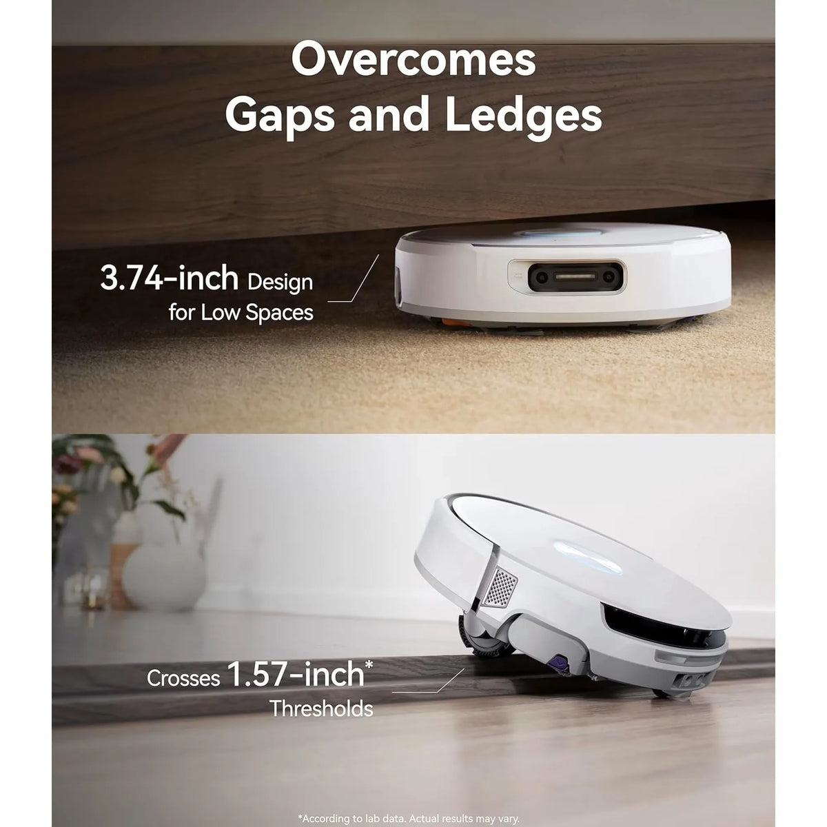 NARWAL Flow Robot Vacuum and Mop Combo, FlowWash Real-Time Self-Cleaning Track Mop, 22,000 Pa Suction, Dual-Camera AI Obstacle Avoidance, Carpet & Edge Cleaning, Self-Emptying Robot Vacuum,White