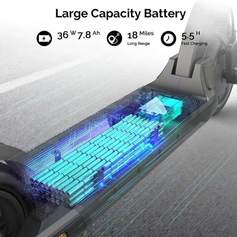 Electric Scooter G-CYCLE L85 650W Motor 30km Long Range 8.5'' Air Tires Rear Suspension Dual Braking System Foldable