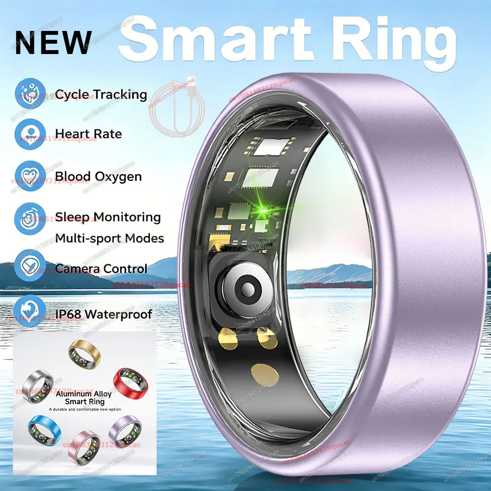 2026 Upgraded Smart Ring - Real-Time Health Tracker Ring, Heart Rate, Blood Pressure, Blood Oxygen, Steps, Exercise and Fitness, Sleep, Multiple Scenarios, Activity Tracker Rings, Ideal Thanksgiving/Valentine'S Day/Christmas
