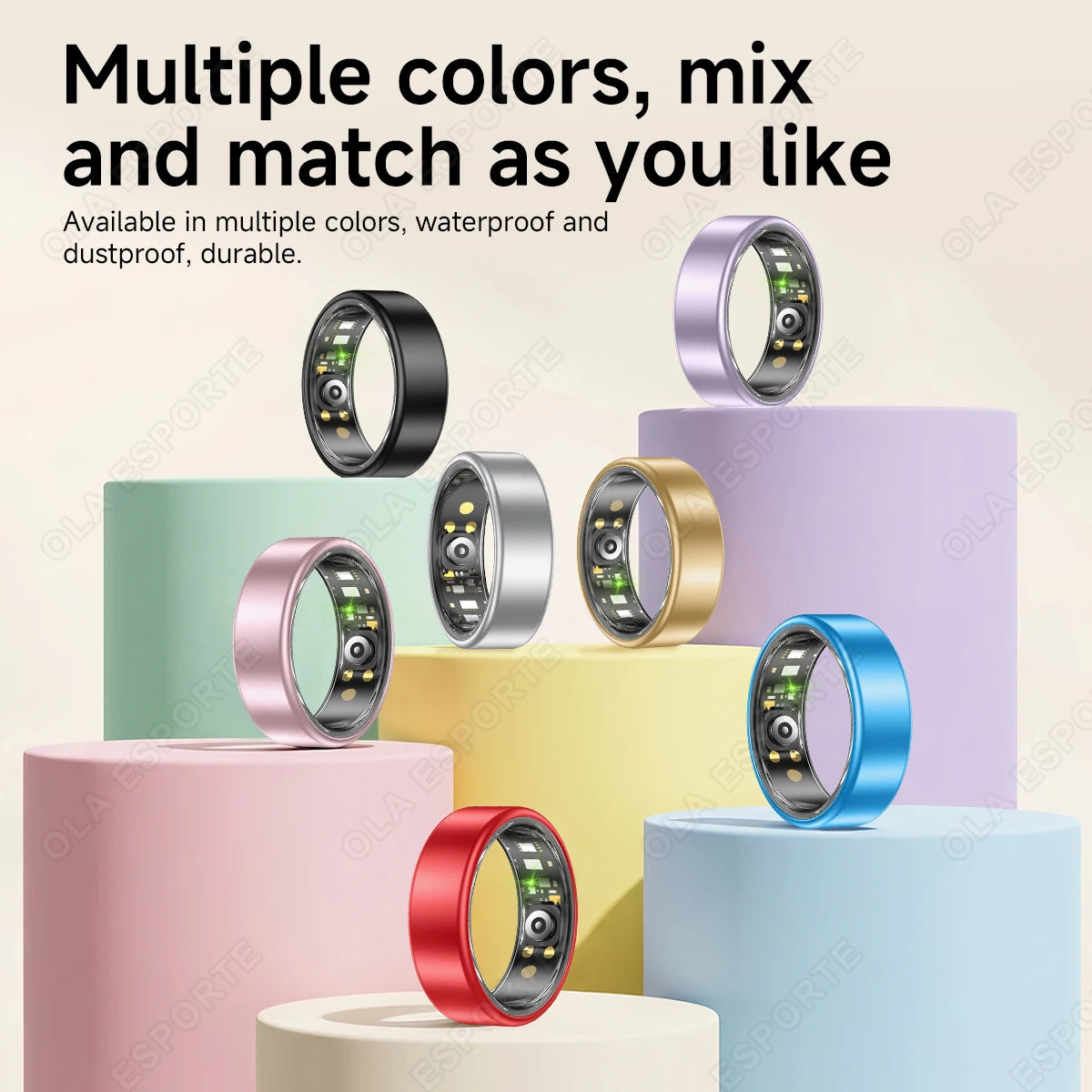 2026 Upgraded Smart Ring - Real-Time Health Tracker Ring, Heart Rate, Blood Pressure, Blood Oxygen, Steps, Exercise and Fitness, Sleep, Multiple Scenarios, Activity Tracker Rings, Ideal Thanksgiving/Valentine'S Day/Christmas