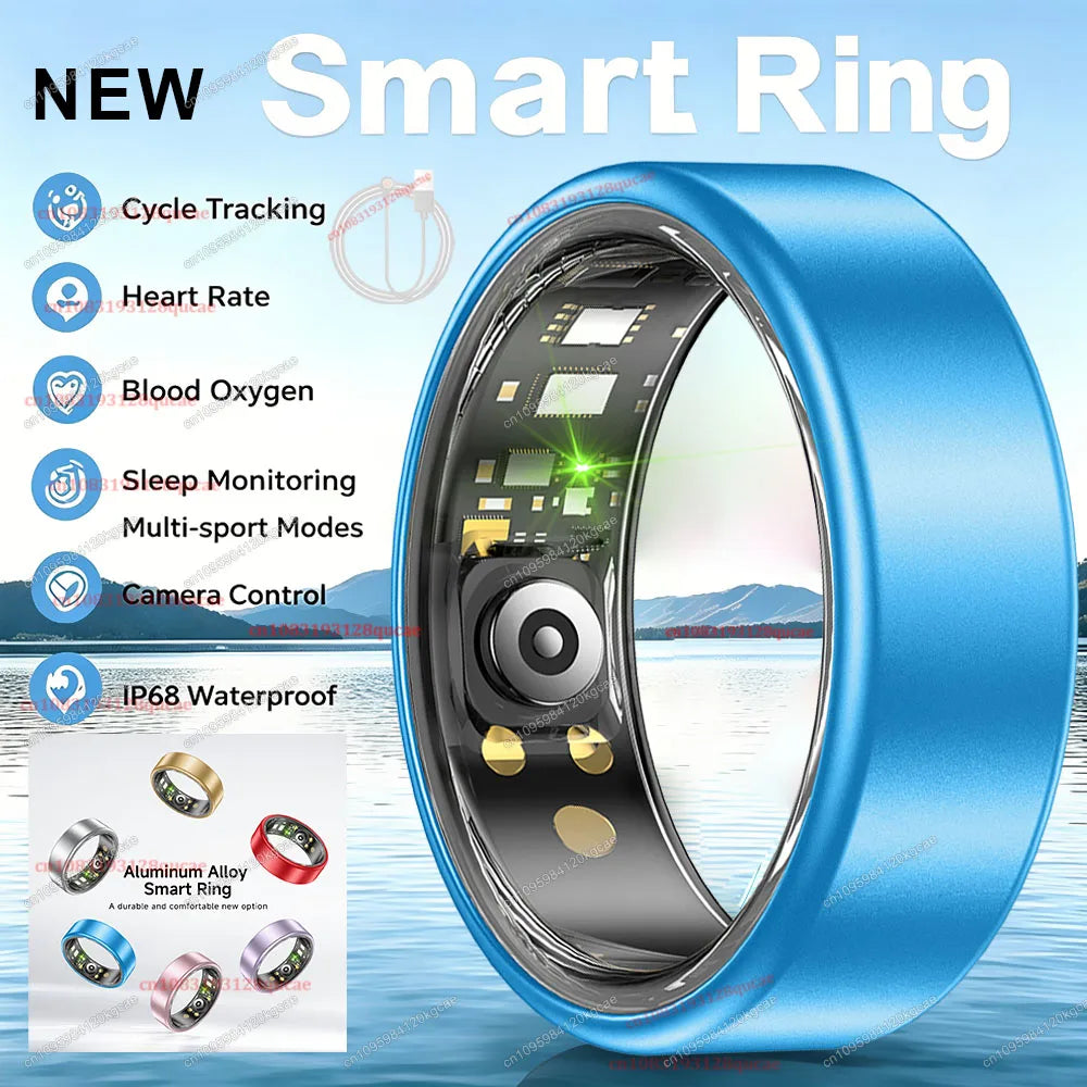 2026 Upgraded Smart Ring - Real-Time Health Tracker Ring, Heart Rate, Blood Pressure, Blood Oxygen, Steps, Exercise and Fitness, Sleep, Multiple Scenarios, Activity Tracker Rings, Ideal Thanksgiving/Valentine'S Day/Christmas