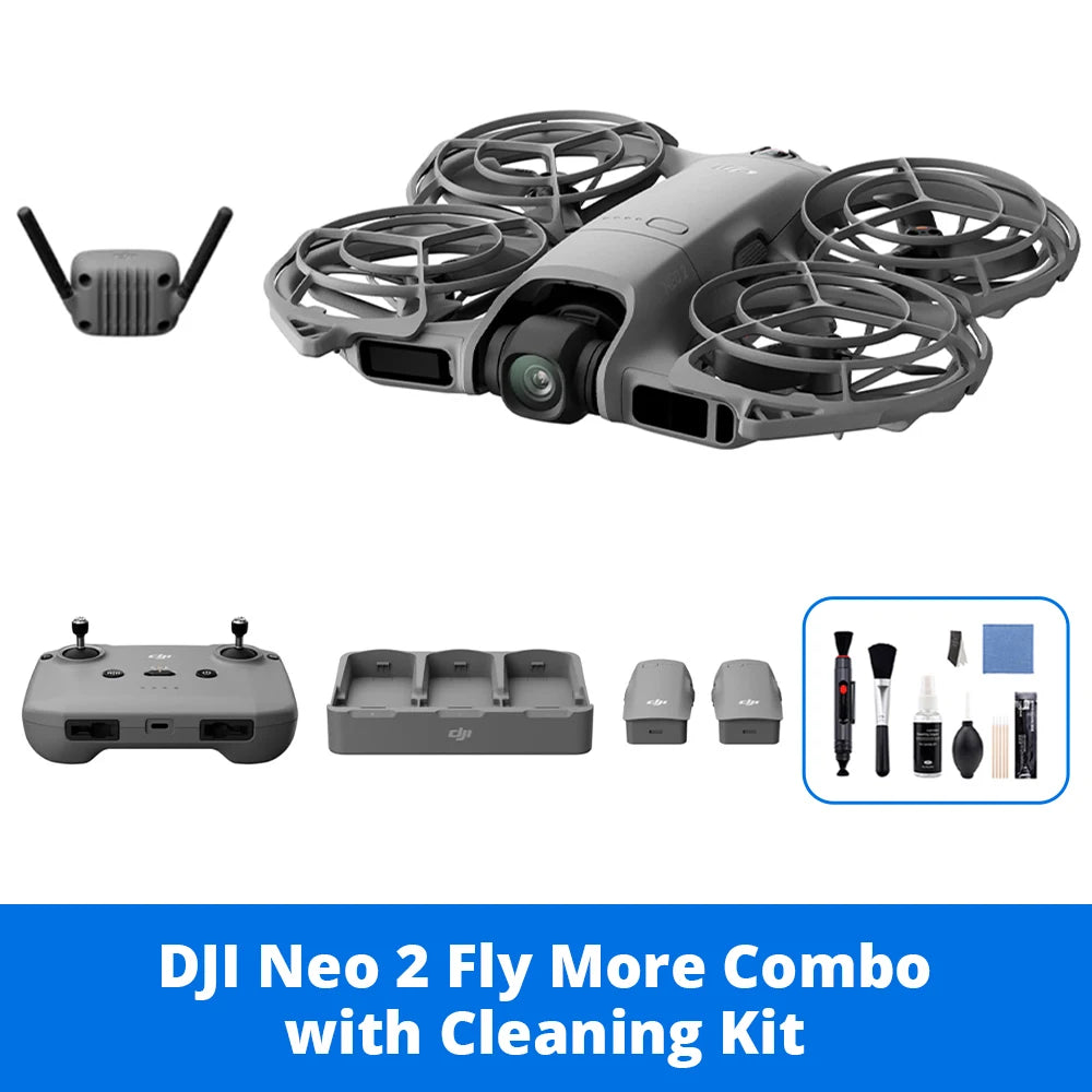 DJI Neo 2 Fly More Combo Drones with a Camera & 3 Batteries Charging Hub Optional Accessory Kit 151g 4K 100FPS Slow Motion Omnidirectional Obstacle Sensing