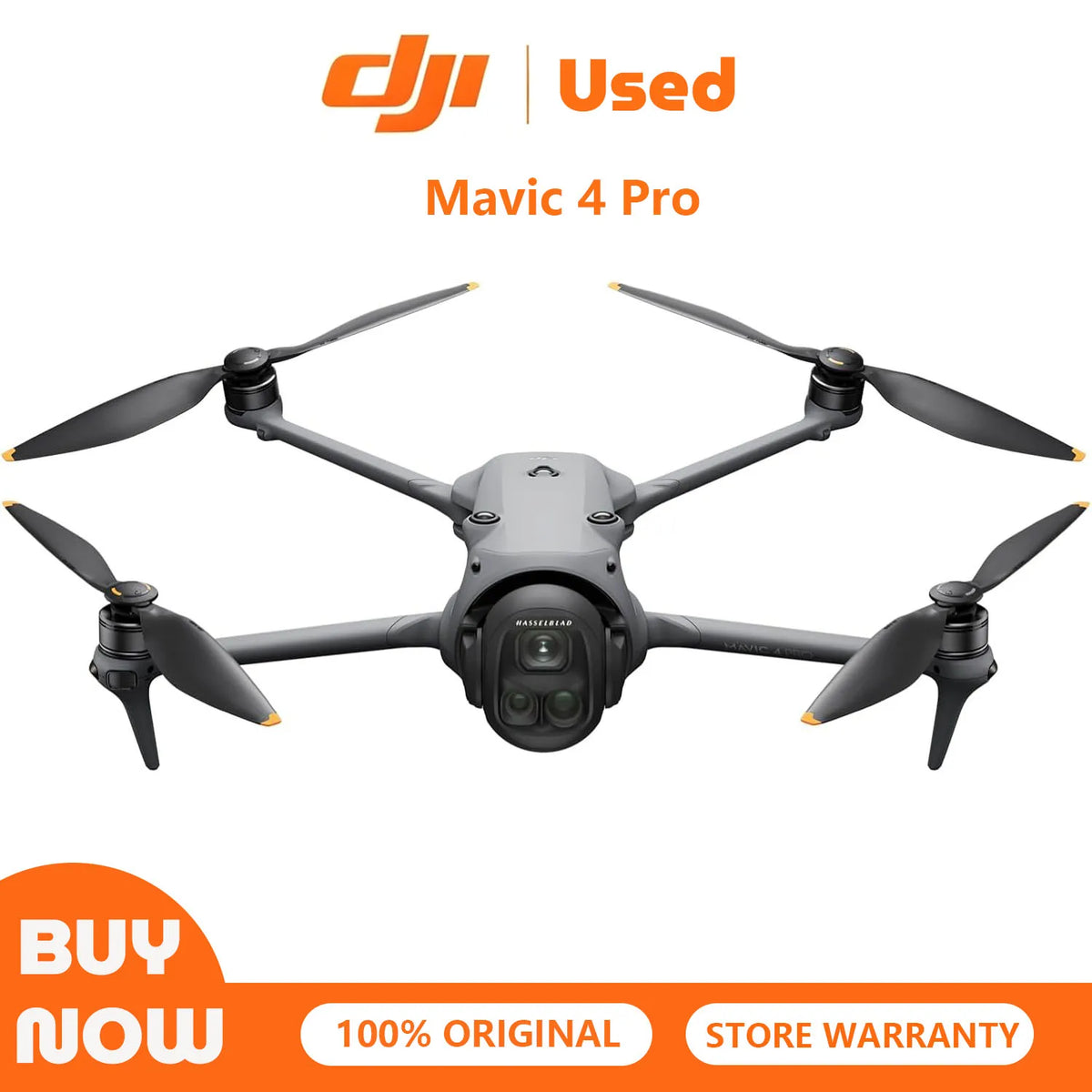 Refurbished Used DJI Mavic 4 Pro Flagship Drone with Controller 100MP 4/3 CMOS Hasselblad Camera 30km Video Transmission 51min Flight Time Charging Hub Included
