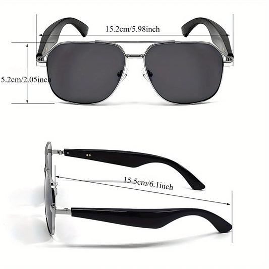 AI Translation Glasses, wireless smart glasses, support for over 100 languages, blue light-blocking lenses, built-in microphone/speaker, open-ear music and high-definition calls, photo capture control, USB magnetic charging,