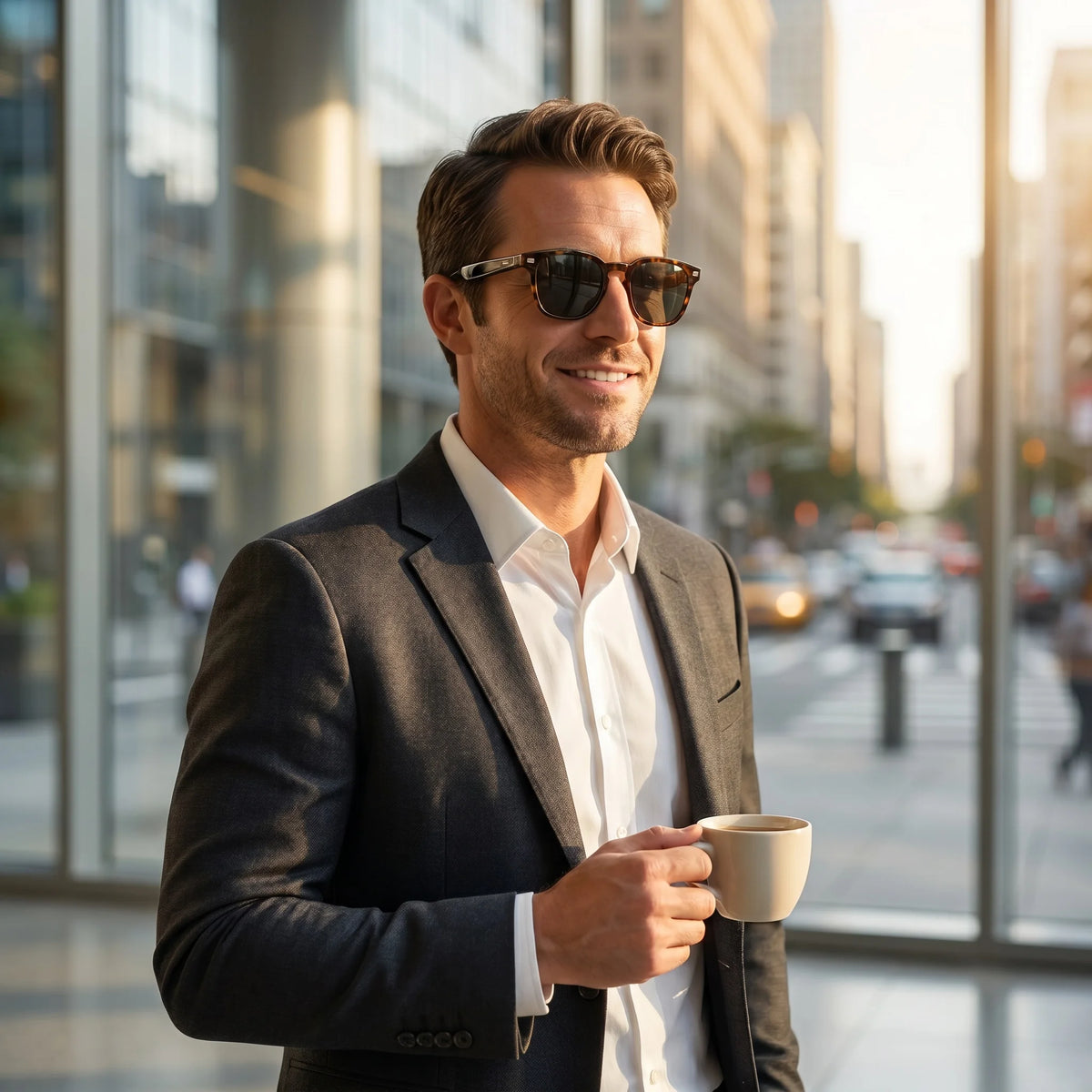 Smart Wireless Glasses: Touch-Controlled Sunglasses That Support Translation, Music Playback, and Phone Calls. They Feature an Ultra-Long Battery Life and Are Made of lightweight Materials for Easy Portability, Making Them Id