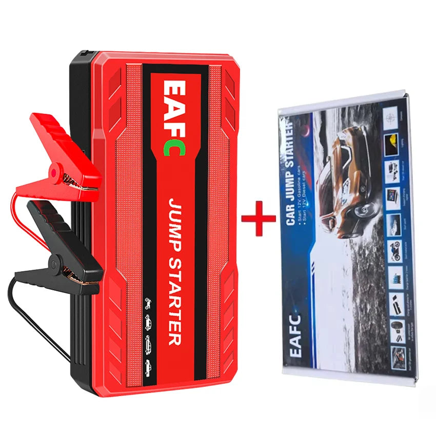 EAFC 12V Car Jump Start 600A-2000A Car Battery Starter Booster Auto Starting Device Emergency Start Portable Power Bank