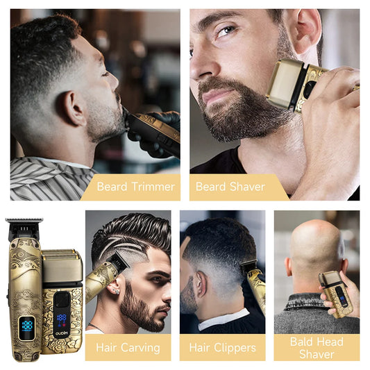 Foil Shavers for Men with Head Shaving, Hair Beard Trimmer, Face Mustache Grooming Kit, Bald Head Shavers and and Haircutting