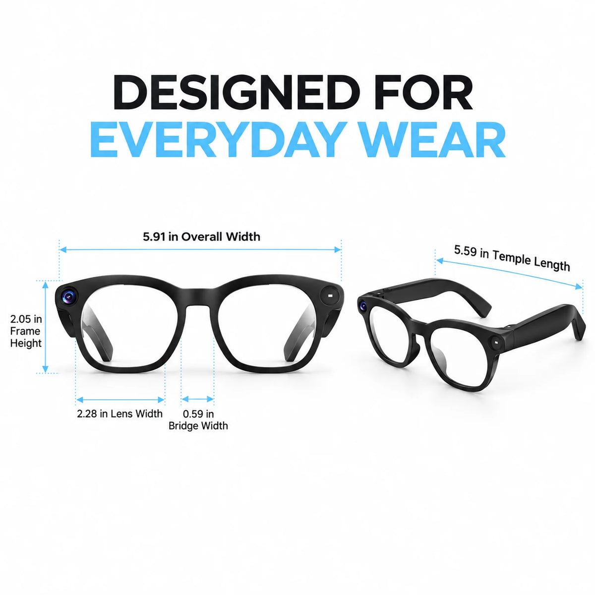 2026 New Smart AI Glasses, 4K 8MP HD Camera Smart Glasses, Men Women, Real-Time Translation, 150+ Language Translation, Connecting to ChatGPT, WIFI Transmission, Shooting, Video Recording and live Streaming, Bluetooth Call, A