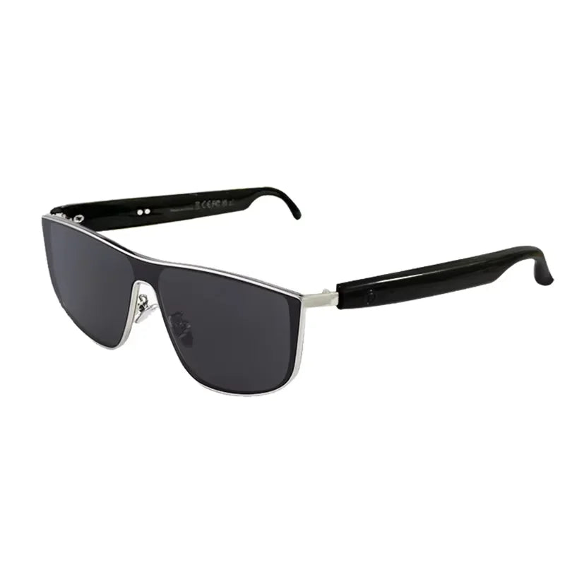 Metal Frame Bluetooth Smart Sunglasses, Polarized Lens Smart Audio Glasses, Hands‑Free Calling And Music Playback Eyewear For Men Outdoor Daily Driving Use