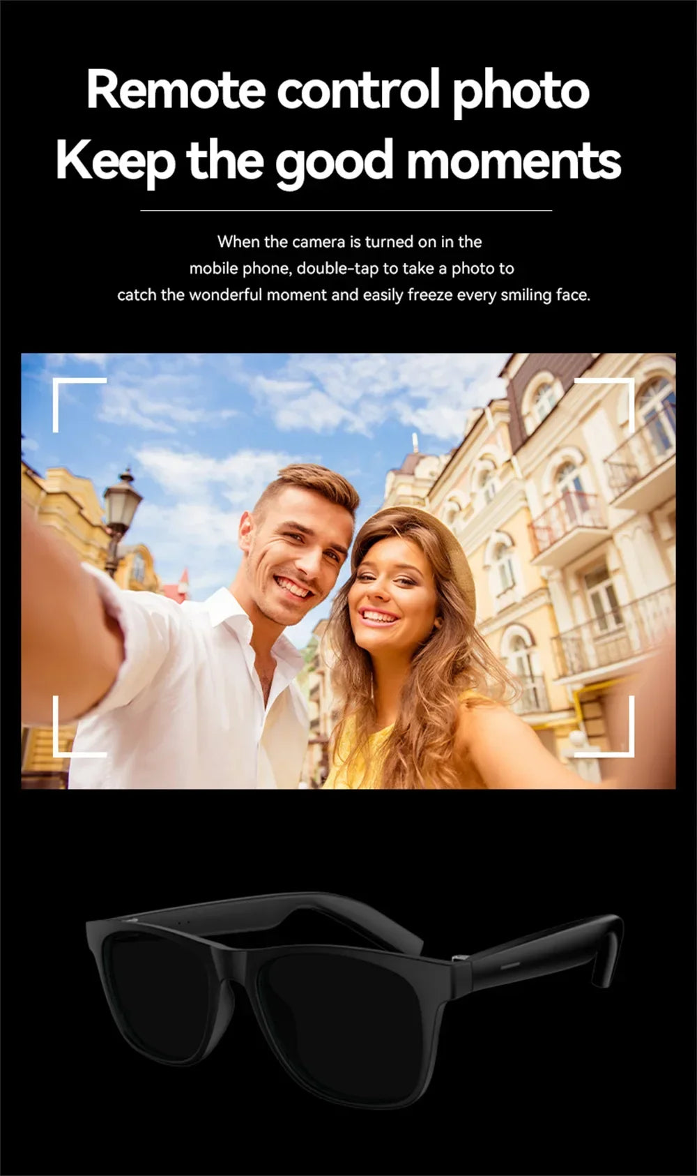 US HOT D11 Smart Glasses Hot Recorder Voice Assistant Music Bluetooth AI Shooting Wearable Devices Video Anti Blue-Light