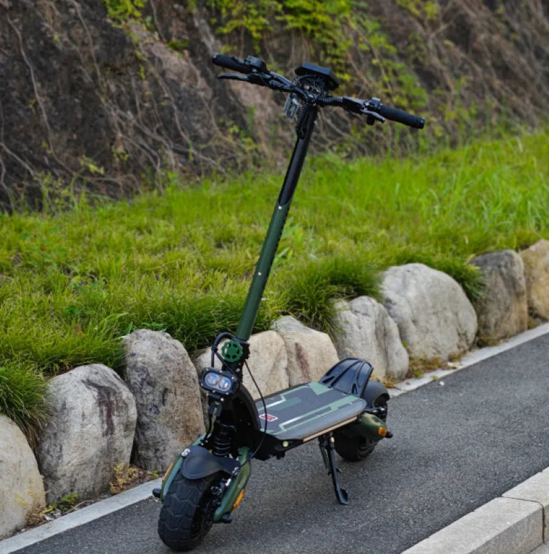 NANROBOT D6+ MAX Electric Scooter for Adults, 3000W Dual Motor, 45 MPH Top Speed, Long-Range Fast Electric Scooter with 10-Inch Off-Road Tires, Foldable Commuter and Sports Scooter