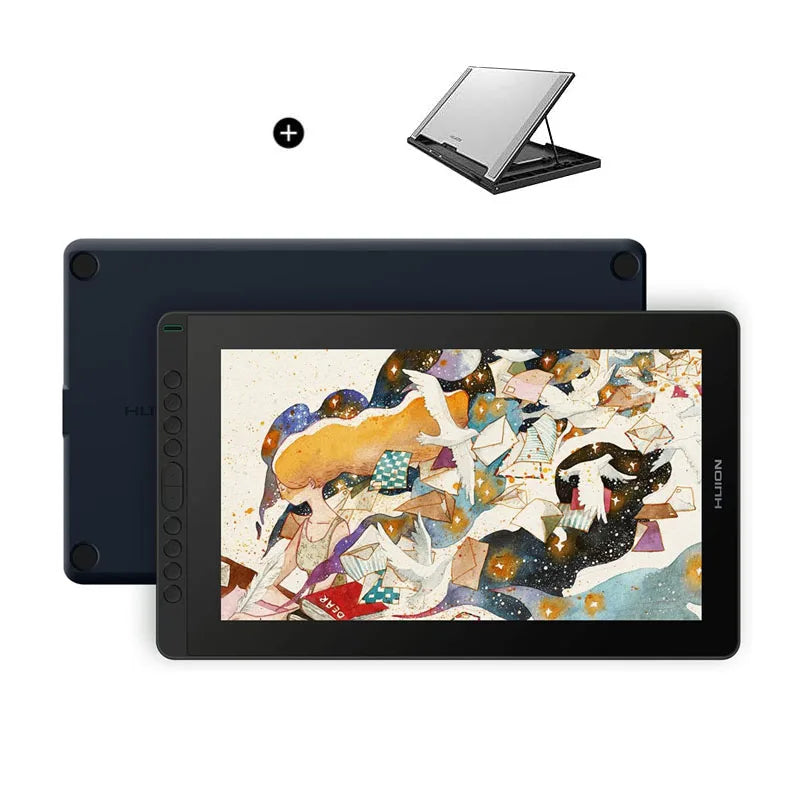 HUION Kamvas 16(2021) Graphics Drawing Monitor Battery-free Digital Pen Tablet For Windows/MAC And Android 120%s RGB