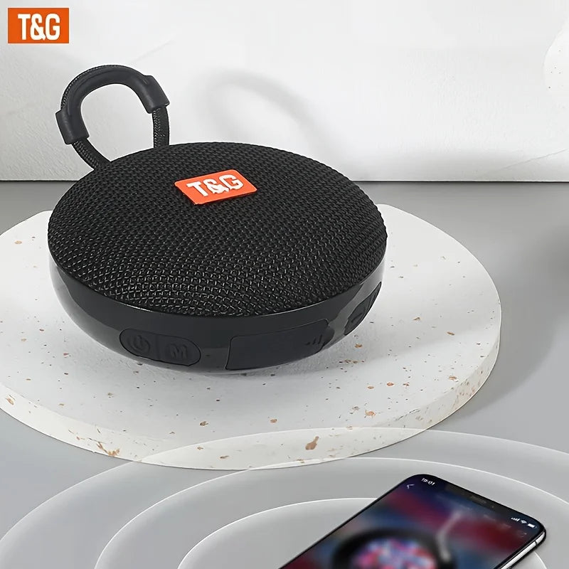 TG352 Bluetooth Speaker with Carry Rope, Bluetooth 5.3 Wireless Audio, USB Rechargeable, Hangs on Bags & Bicycles, Compatible with Phone/PC/Tablet, Great for Travel, Party, Outdoor Use & Gift Giving - Boltvibewarehouse