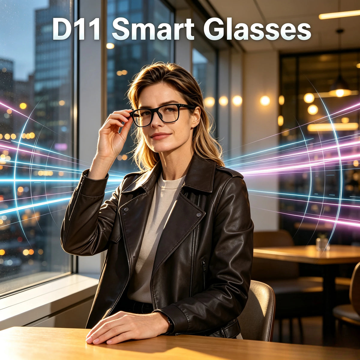 US D11 Smart Glasses Recorder Voice Assistant Music Bluetooth AI Shooting Connectivity Sunglasses Video Anti Blue-Light D11