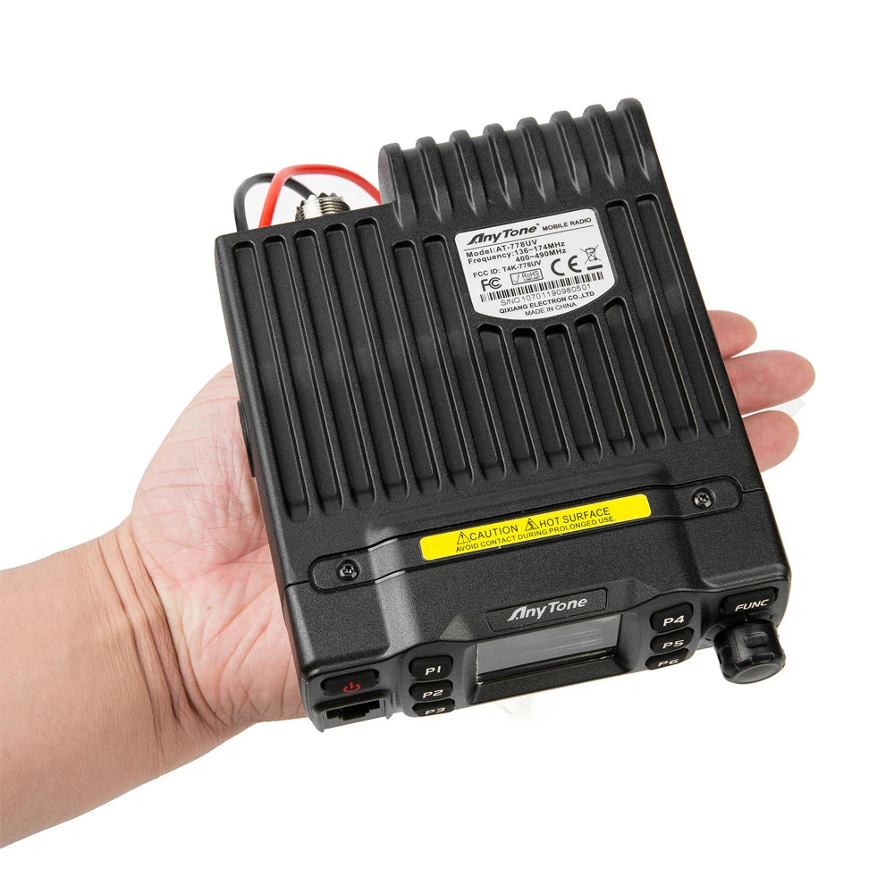 AnyTone AT-778UV II Dual Band Transceiver Mini Mobile Radio Station VHF 136-174 UHF 400-480MHz Amateur Radio Walkie Talkie 25W