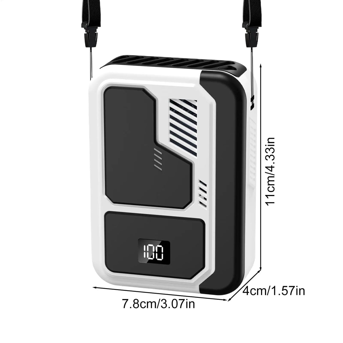Waist Fan Cooling, Belt Clip Fan, 3-Speed Digital Display Air Cooler with Portable Design Use for Camping Hiking Fishing Beach Gym Travel Accessories, Hot Weather Personal Cooling Appliance