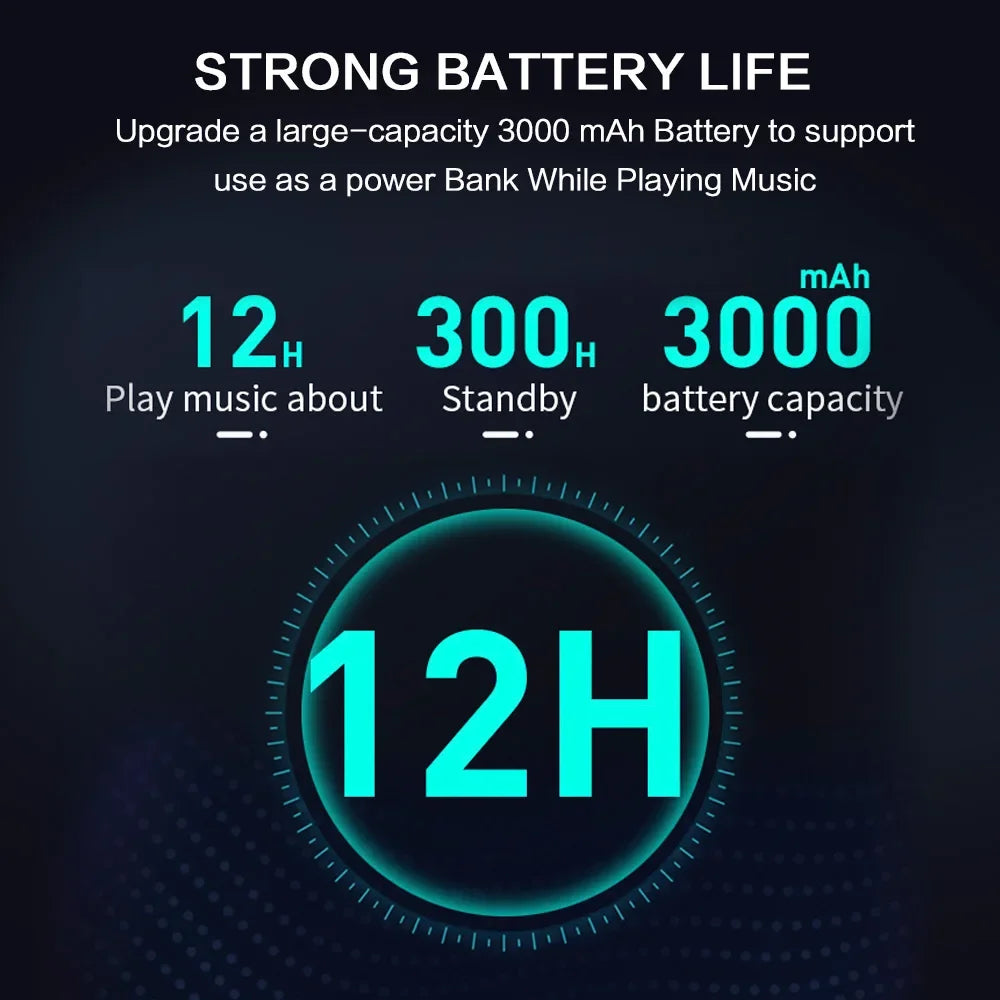 Portable Bluetooth Speaker Wireless LED Flash Light TWS Bass Stereo IPX7 Waterproof Loudspeaker FM Radio 12 Hours Playtime Subwoofer Outdoor Boombox for Pool Beach Party Camping Travel Smartphone Compatible - Boltvibewarehouse