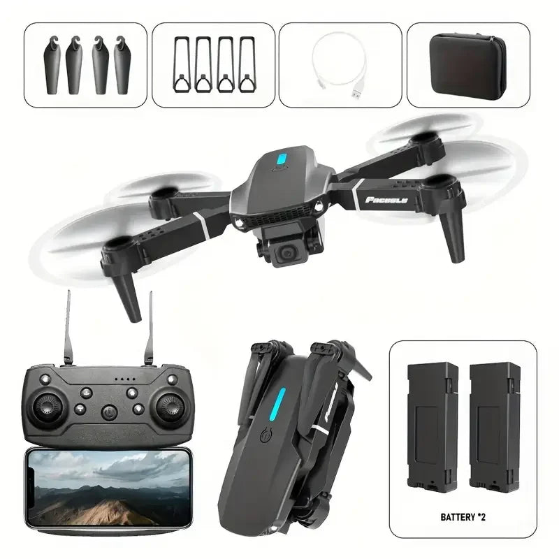 NEW Drone 4K Professinal With Wide Angle Dual HD Camera,Foldable RC Helicopter WIFI FPV Height Hold Gifts Toys