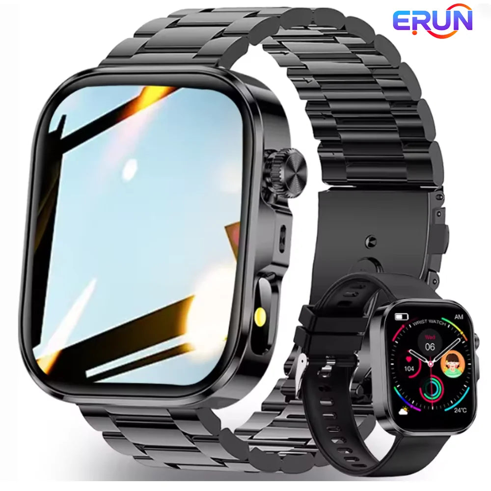 New 2026 Smartwatch, 2.01-inch HD Large Screen, Unisex, with Multiple Sports Modes/Call Reminder/Message Alerts/Remote Camera/Music Playback, Long-Time Sitting Reminder, Weather Forecast Function, AI Voice, Stylish Smartwatch