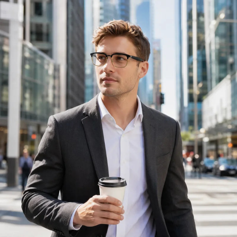 Hands‑Free Call & Music Smart Bluetooth Glasses, Photochromic Auto Light‑Adjust Lenses with Touch Control, Wearable Earphone Glasses for Driving, Cycling, Outdoor Work & Daily Usage