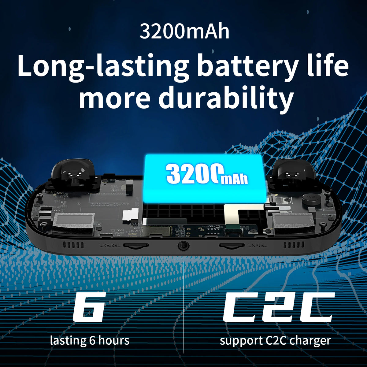 Anbernic RG40XX H Handheld Game Console 4.0'' IPS 640*480 Screen Linux 64G-bit 3200mAh RGB Joystick RG40XXH Portable Retro Gaming Console Supports 5G WiFi Streaming HDMI TV Output