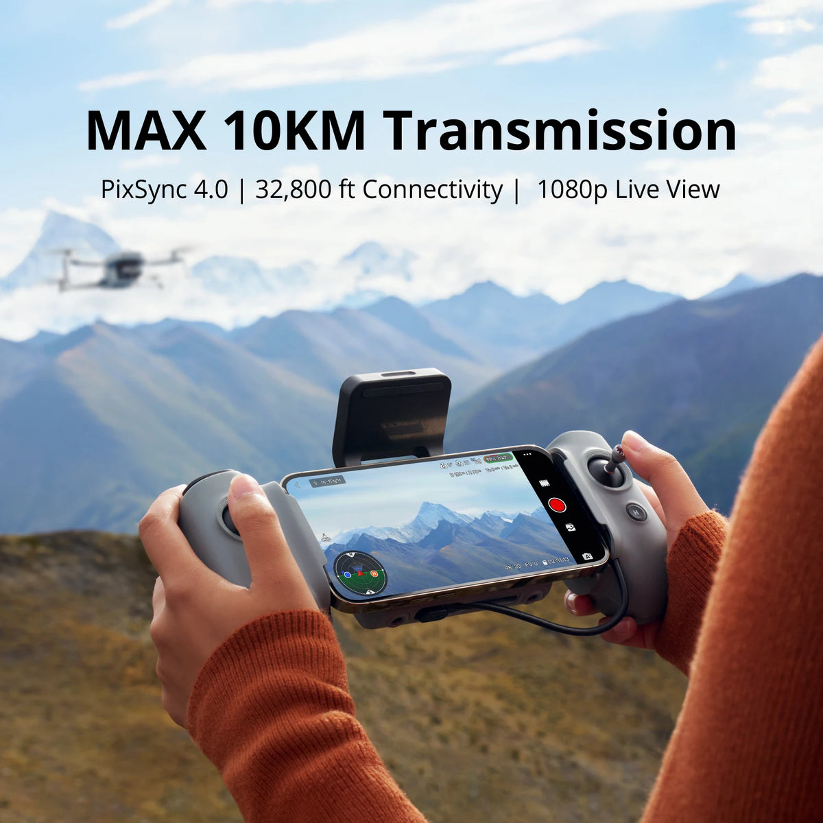 Potensic ATOM 2 Drone with Camera for Adults 4K Video, 8K Photo, Under 249g, 3-Axis Gimbal, 10KM Transmission, AI Track, Vertical Shooting, AI Stunning Night Shot, AI Track, 4X Digital Zoom, QuickShots, Fly More Combo