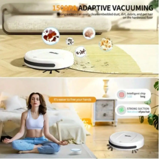 This Robotic Vacuum Cleaner And Mop Combo Is Suitable For Both Wet And Dry Cleaning, Offers Multiple Cleaning Modes, And Is A 3-In-1 Robot Vacuum Cleaner With Automatic Charging.