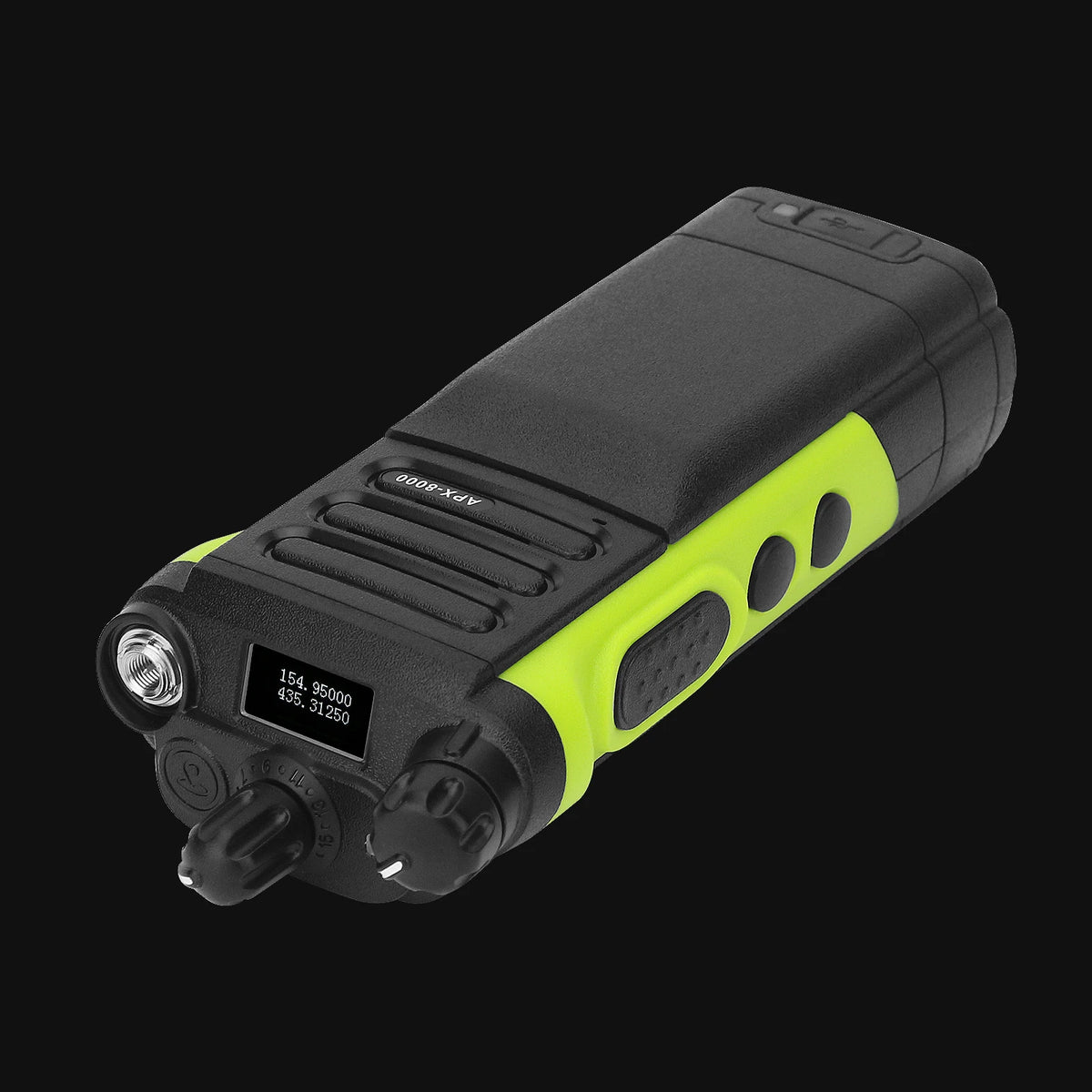 HAMGEEK APX-8000 Green 12W 128CH VHF UHF Walkie Talkie Dual Band Radio Dual PTT and Duplex