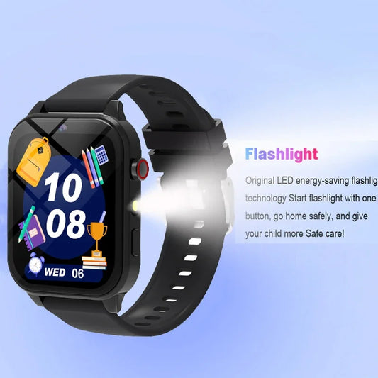 New Kids Smartwatch Features Wireless Calling, Wireless Music Playback, Call Reminders, Remote Photo Capture, Music Control, Weather Updates, A Calculator, and A Flashlight Function, Making It A Perfect Birthday