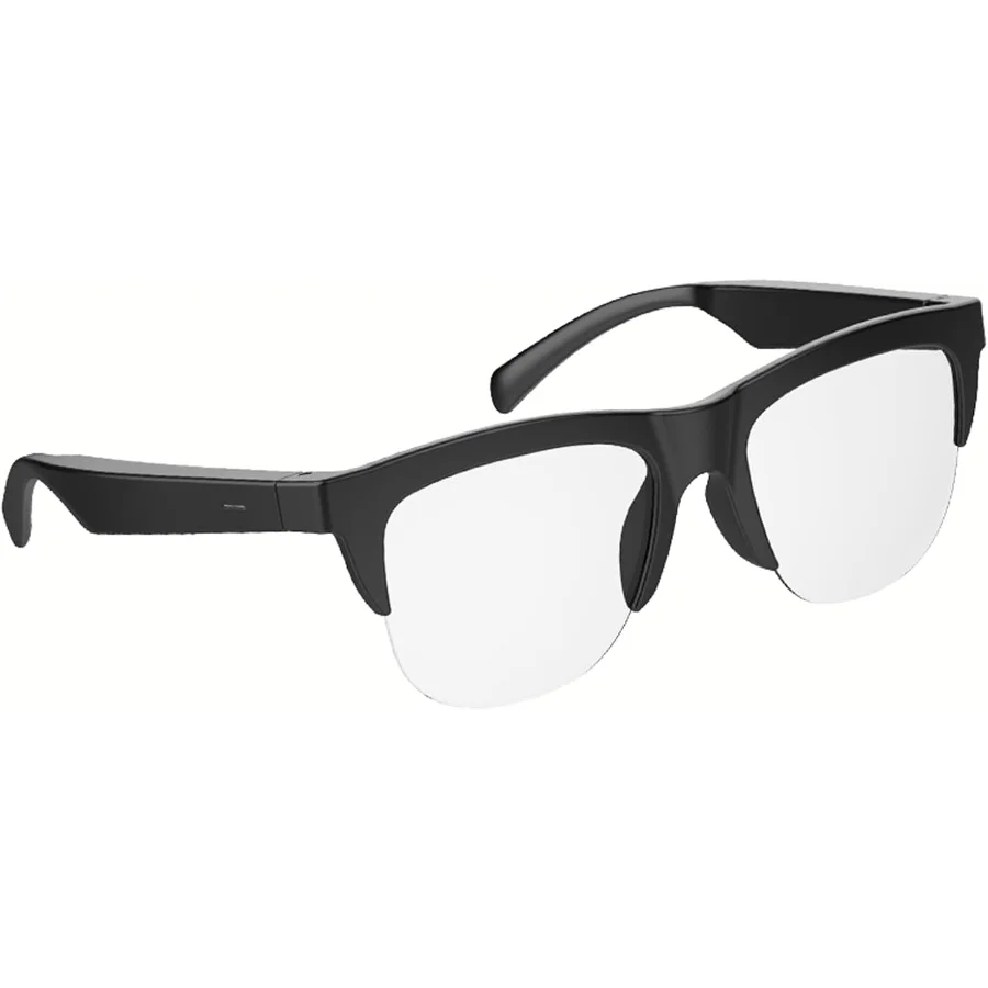 Half Frame Smart Glasses, Built-in Microphone and Speaker, HD Voice Calling,Music Playback and Hands-Free Calling, Suitable for Men and Women