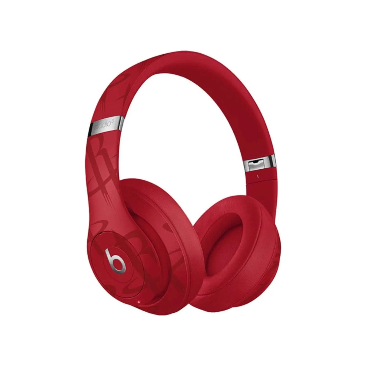 Beats Studio3 Wireless NBA Collection Houston Rockets Red Renewed Over-Ear Bluetooth Headphones with Pure ANC, Apple W1 Chip, Up to 22 Hours Battery Life, Fast Fuel, Built-in Mic, Foldable Design for Music Travel & Calls