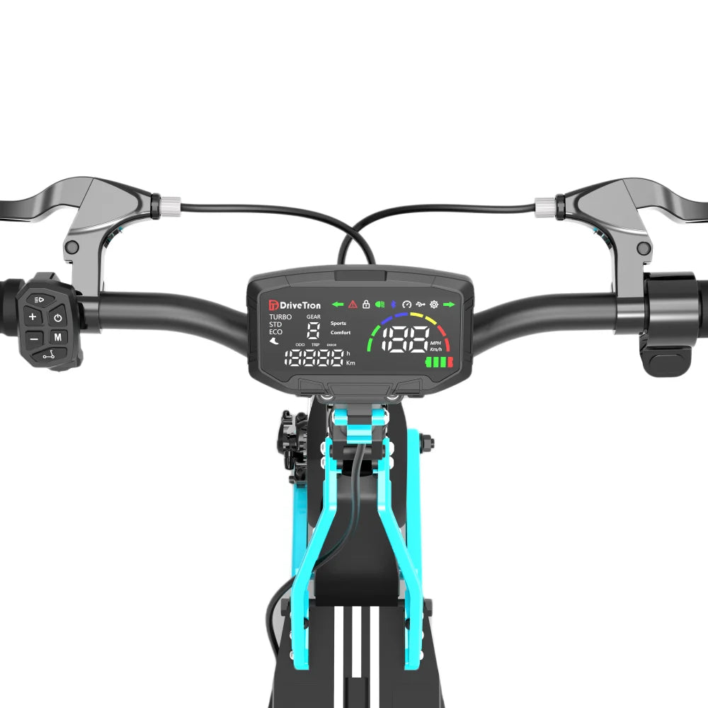 DriveTron DT10 Fast Electric Scooter 1000W 1200W Dual Motor 3300W Peak 48V 52V 20.8Ah 10" Vacuum Tires Dual Suspension Double Brakes 70km/h Off-Road E Scooter
