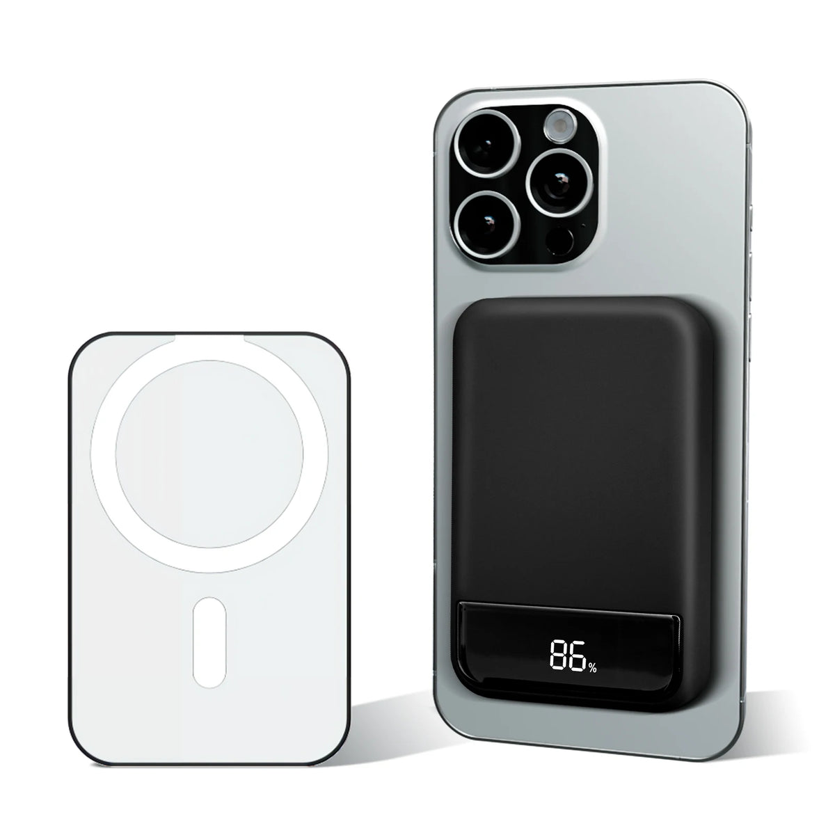 Magnetic Wireless Portable Charger Power Bank 10000mAh PD20W Built-In LED Display For iPhone 16/15/14/13/12/Pro/Mini/Pro Max