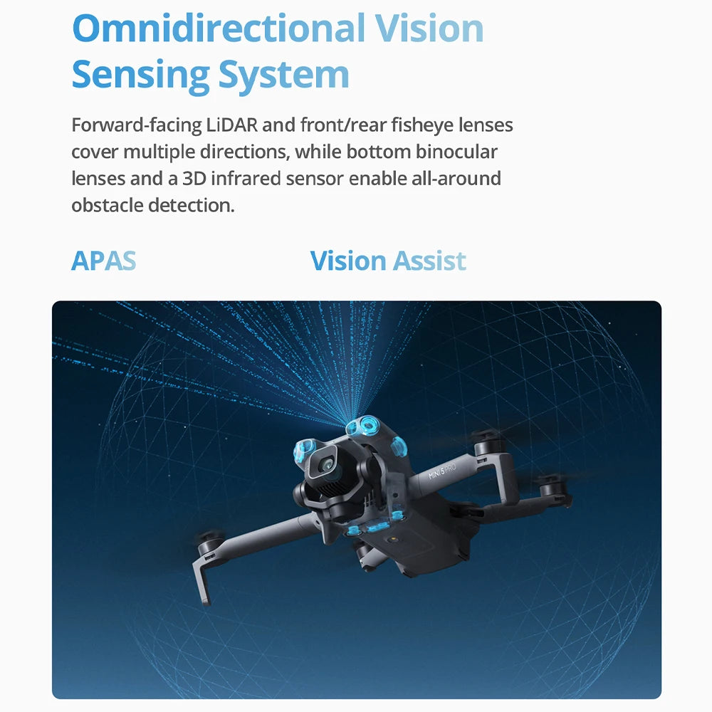 DJI Drone with RC-N3 Remote Controller | Drones with a Camera 4K Professional Imaging | Optional Accessories | Long Flight Time 360° Obstacle Sensing