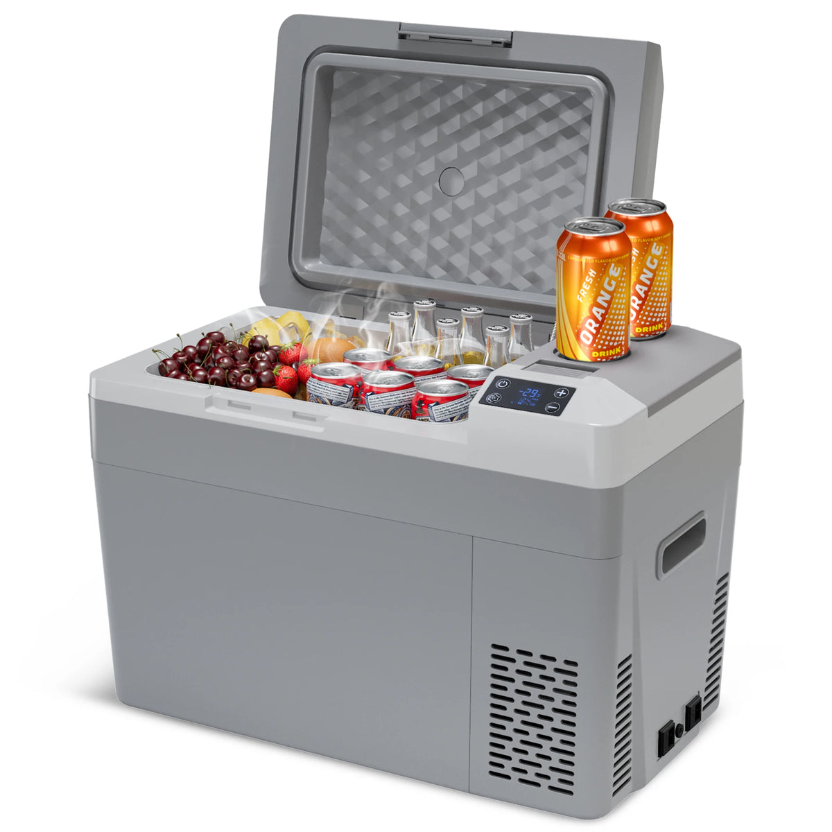 30L 40L 50L Portable Car Refrigerator Compressor Cooler Ice Box 12V 24V DC 110V 240V AC For Truck, RV, SUV, Boat, Camping, Tailgating, Road Trips