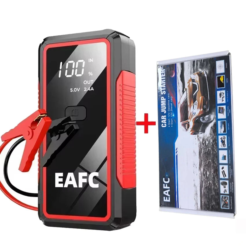 EAFC 12V Car Jump Start 600A-2000A Car Battery Starter Booster Auto Starting Device Emergency Start Portable Power Bank
