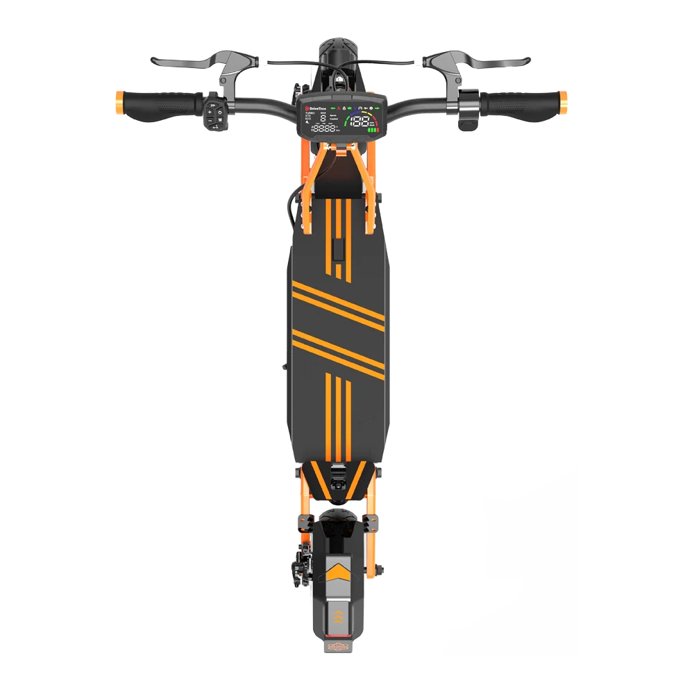 DriveTron DT10 Fast Electric Scooter 1000W 1200W Dual Motor 3300W Peak 48V 52V 20.8Ah 10" Vacuum Tires Dual Suspension Double Brakes 70km/h Off-Road E Scooter
