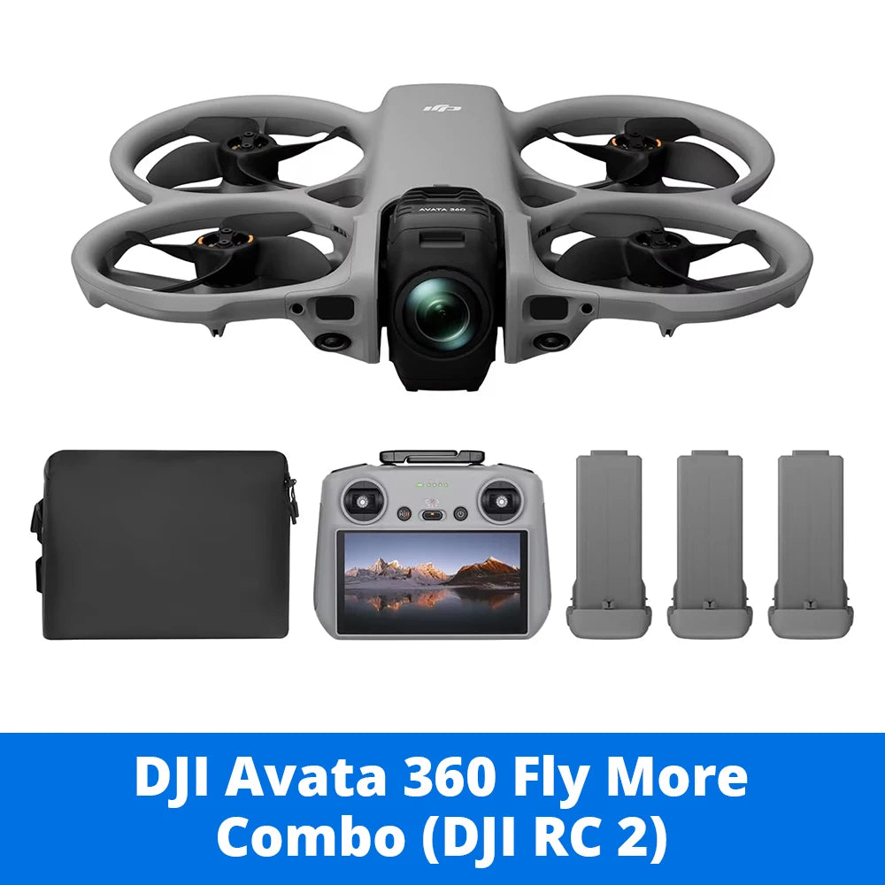 DJI Avata 360 Drones with a Camera & RC2 Remote Controller | Drone 4K Professional Imaging 1-Inch 8K HDR 360° Camera | 20km Transmission | Immersive Cinematic for Adults Content
