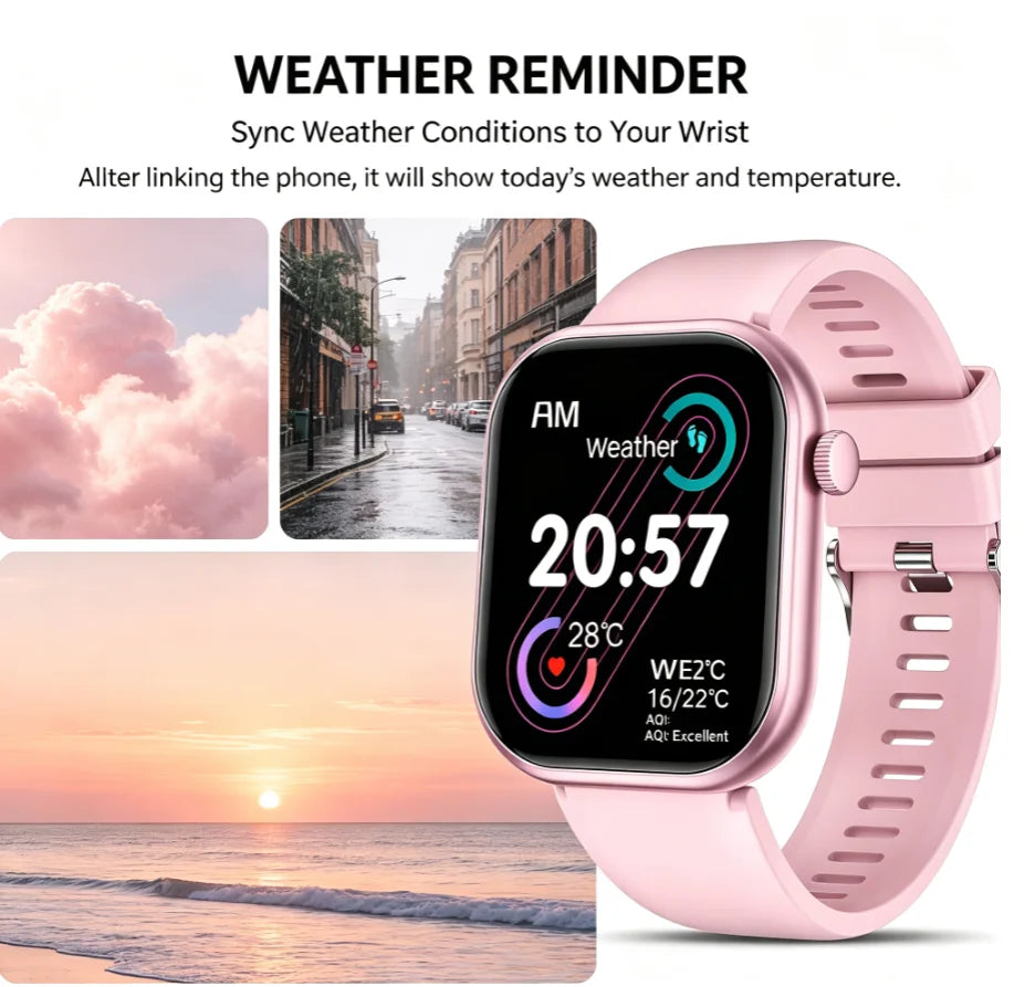 Smartwatch (Answer/Make Call), Smartwatch for Women Men, 100+ Sport Modes, Fitness Activity Tracker Pedometer, Smart Watches for Android Iphone, Gift for Family