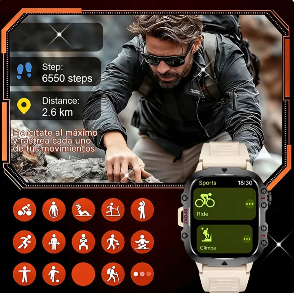 2026 Smart Watch, Supporting Wireless Calls, Multi-Sports Modes, Music, Reminders, Wallpapers, Weather, USB Charging, Multifunctional Wearable, Compatible with Iphone And Android, Unisex, Ideal Holiday Gift for Friends, Lover