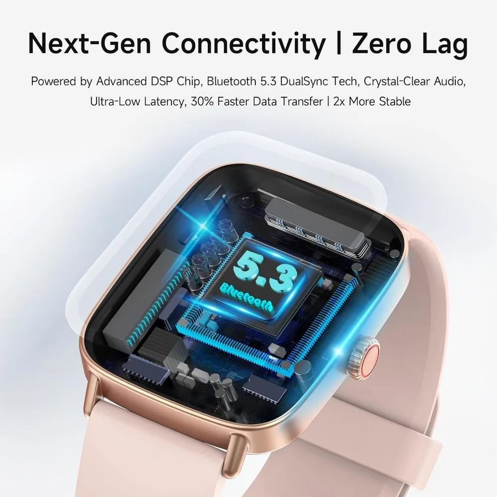 1.85" HD Women's Smartwatch with 100+ Sport Modes and Fitness Tracking