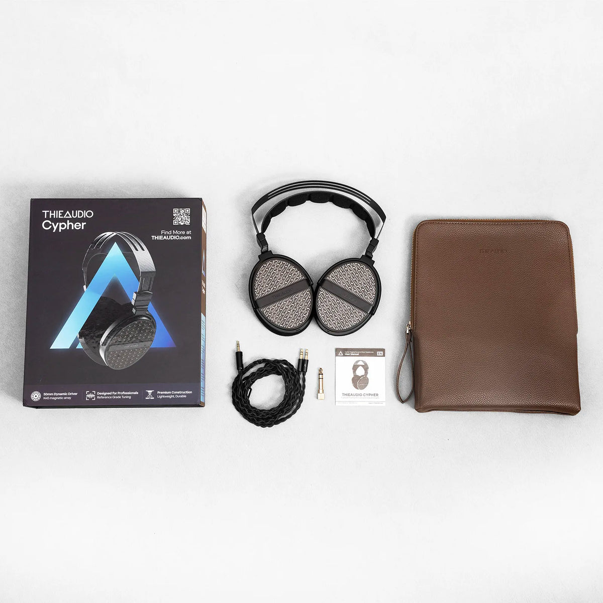 THIEAUDIO Cypher Flagship Dynamic Driver Open-Back Headphones with Lightweight Stainless Carbon Fiber Headbend