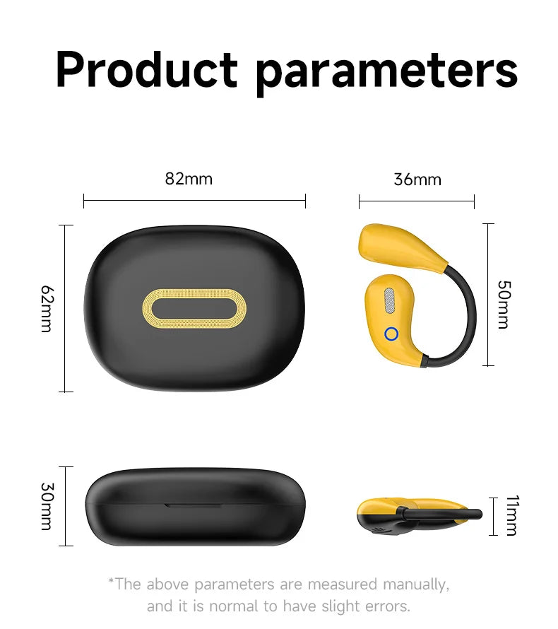Sports TWS Bluetooth 5.4 Earphones with Mic Wireless Headphones Noise Canceling Earbuds In-Ear Waterproof Headsets