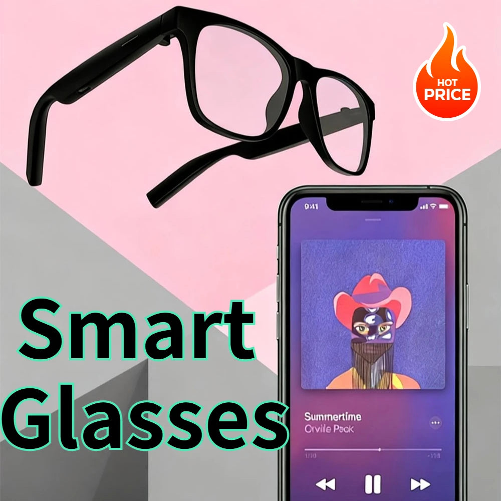 D11 Latest New AI Shooting Smart Glasses Connectivity Video Recorder Voice Assistant Music Bluetooth Anti Blue-Light Sunglasses