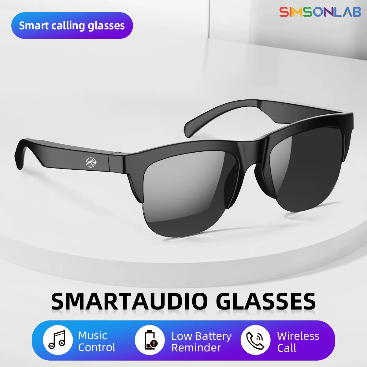 2026 New Hot Sale AI Assistant Smart Glasses 360° HD Sound Smart Touch Control Phone Answer Call Anti-UV Lenses IP4 Riding Gifts - Boltvibewarehouse