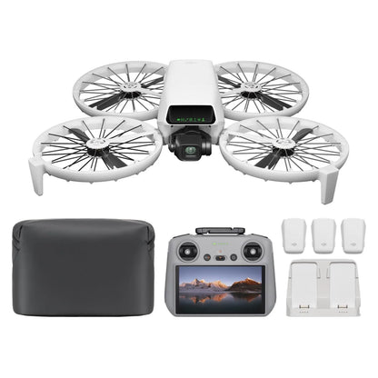 DJI Flip Fly More Combo Drone with RC 2 Smart Controller, 4K Camera, Palm Launch, Smart Return, AI Flight Modes, 3 Batteries