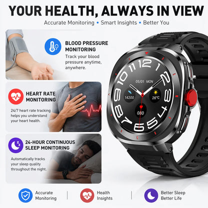 Smart Watch for Men Women Fitness Tracker, Bluetooth Call Smartwatch with Heart Rate & SpO2 Monitor, Sleep Tracker, 100+ Sports Modes, IP68 Waterproof, Long Battery Life Activity Tracker